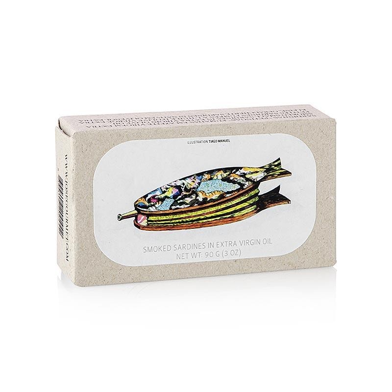 José Gourmet Petites Sardines Fumées à l'Huile d'Olive 90g | Le Quai Gourmet