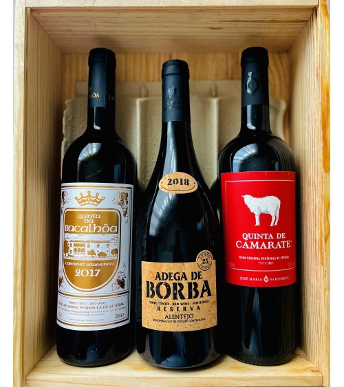 Pack vins rouge découverte avec caisse en bois- 225cl