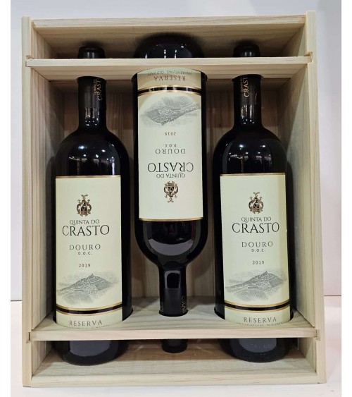 Quinta do Crasto Douro /Pack caisse en bois - Reserva Vinhas Velhas...