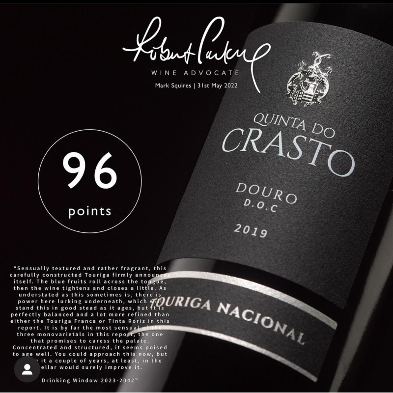 Le Quai Gourmet vend en ligne le vins du Portugal  Quinta do Crasto Touriga Nacional DOC Douro 2018 - 75cl