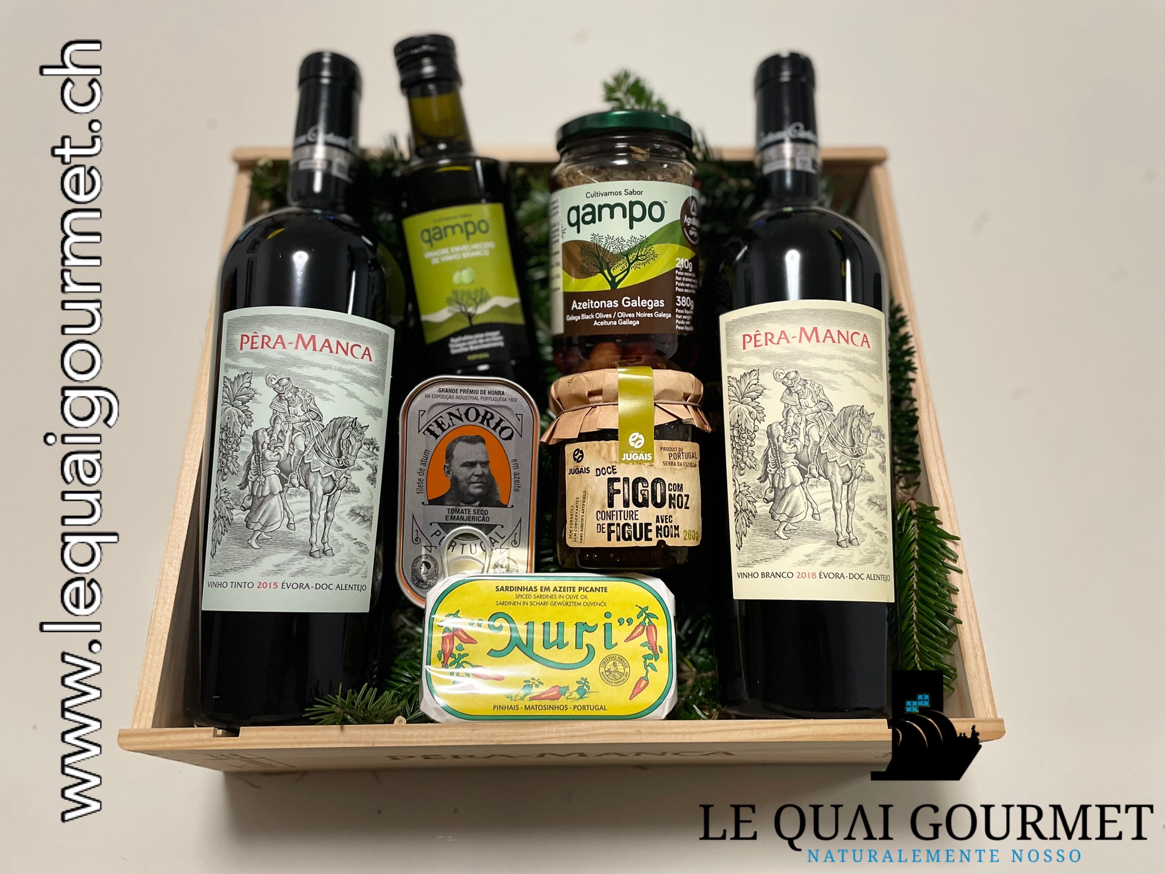 Le Quai Gourmet propose en ligne des paniers garnis de produits portugais